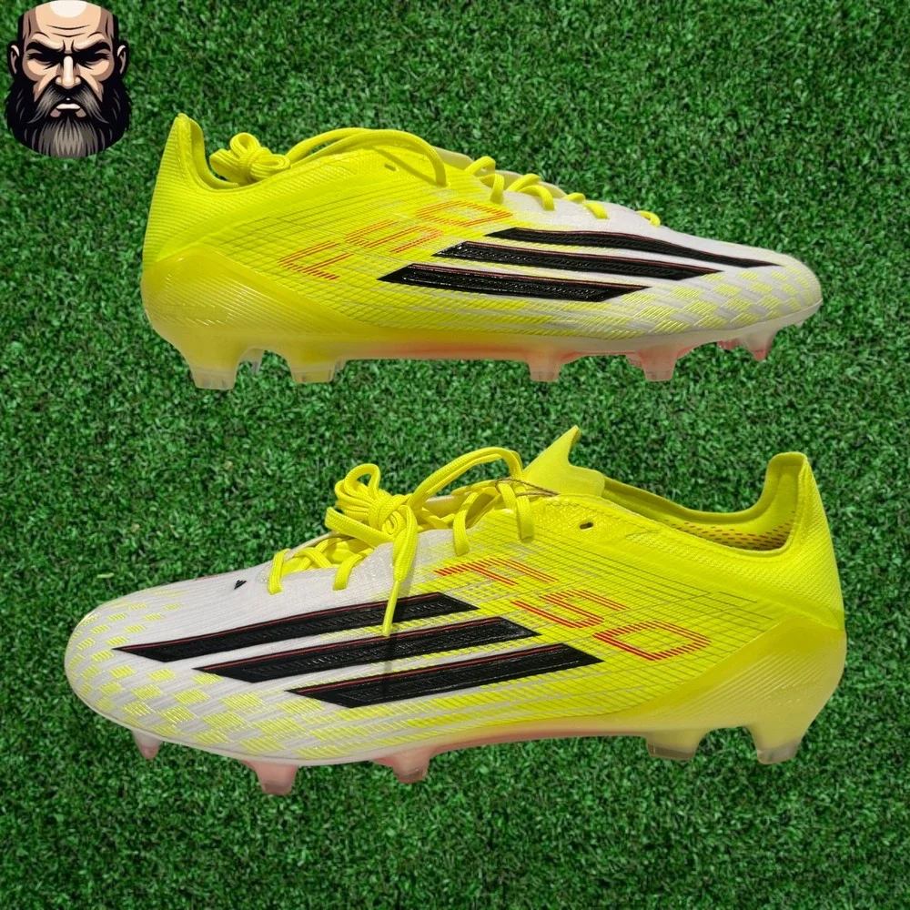adidas F50 Elite FG Soccer Cleats Solar Yellow Lucid Red JR6457 Men's Size 10.5